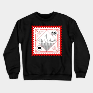 Tokyo Stamp Design Crewneck Sweatshirt